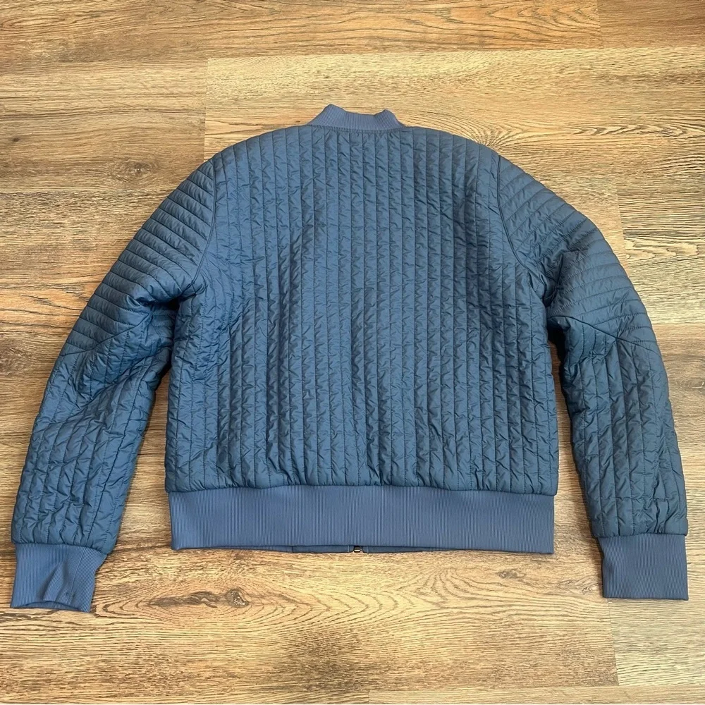 Lululemon Non-Stop Bomber Jacket Reversible Blue Size 10 Athleisure Outdoor